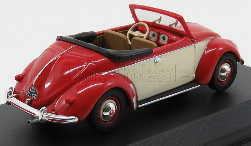 VOLKSWAGEN - HEBMULLER CABRIOLET OPEN 1949 - RED CREAM