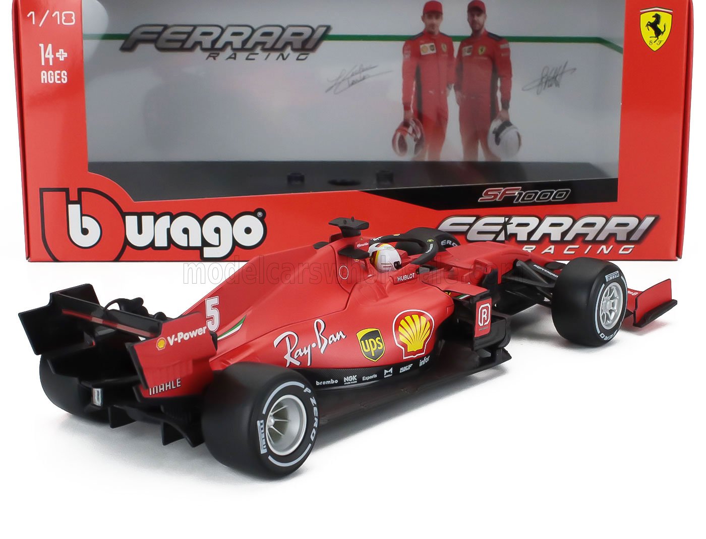FERRARI | F1 SF1000 TEAM SCUDERIA FERRARI MISSION WINNOW N 5 AUSTRIAN GP 2020 S.VETTEL - WITH HARD WHEELS | MATT RED