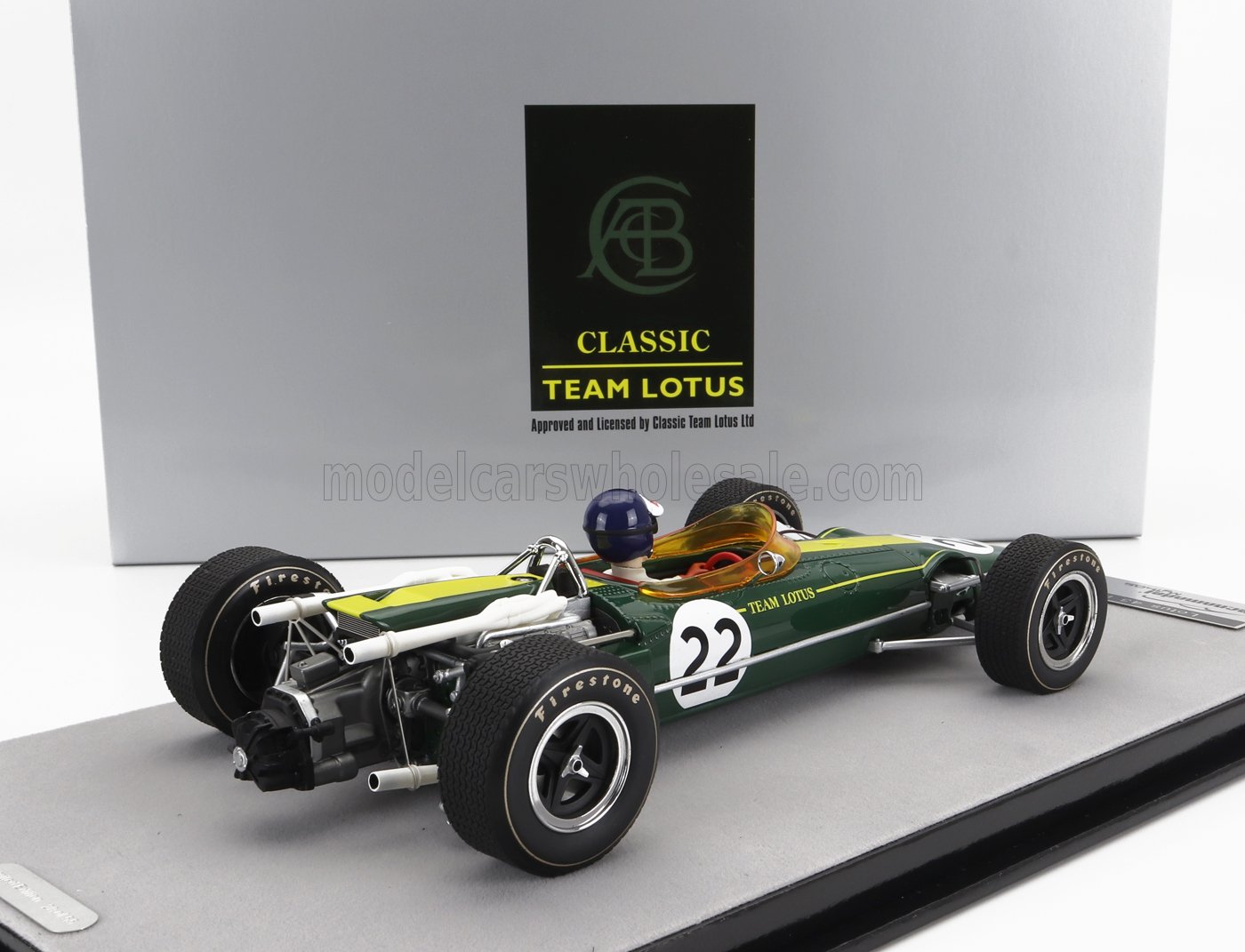LOTUS | F1 43 TEAM LOTUS N 22 MONZA ITALY GP (with pilot figure) 1966 JIM CLARK