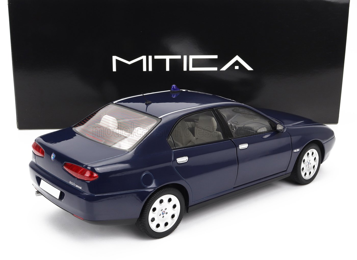 ALFA ROMEO - 166 2.0 TWIN SPARK (WITH DECALS COMANDO CARABINIERI - COMANDO GDF E CIVILE) 1998 - POLICE (LAMPEGGIANTE APPLICABILE CON BIADESIVO - FLASHING LIGHT WITH DOUBLE-SIDED TAPE) - BLUE