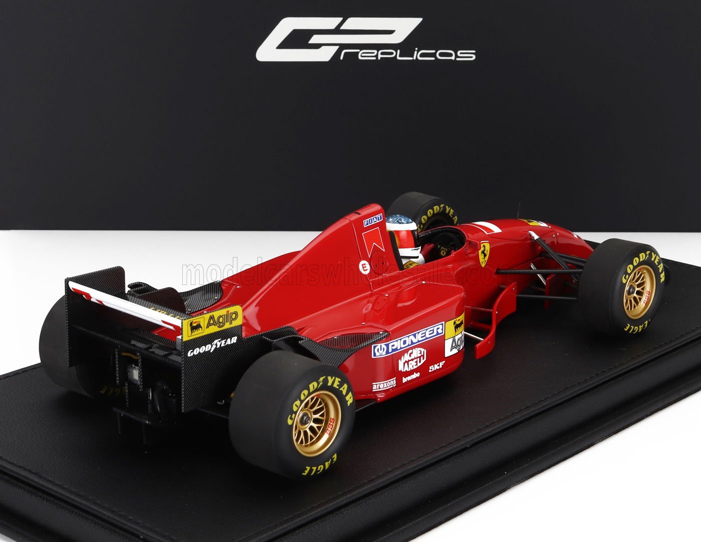 FERRARI | F1 412T2 N 0 FIRST TEST ESTORIL 22-23 NOVEMBER (with driver figure) 1995 MICHAEL SCHUMACHER - CON VETRINA - WITH SHOWCASE | BLACK