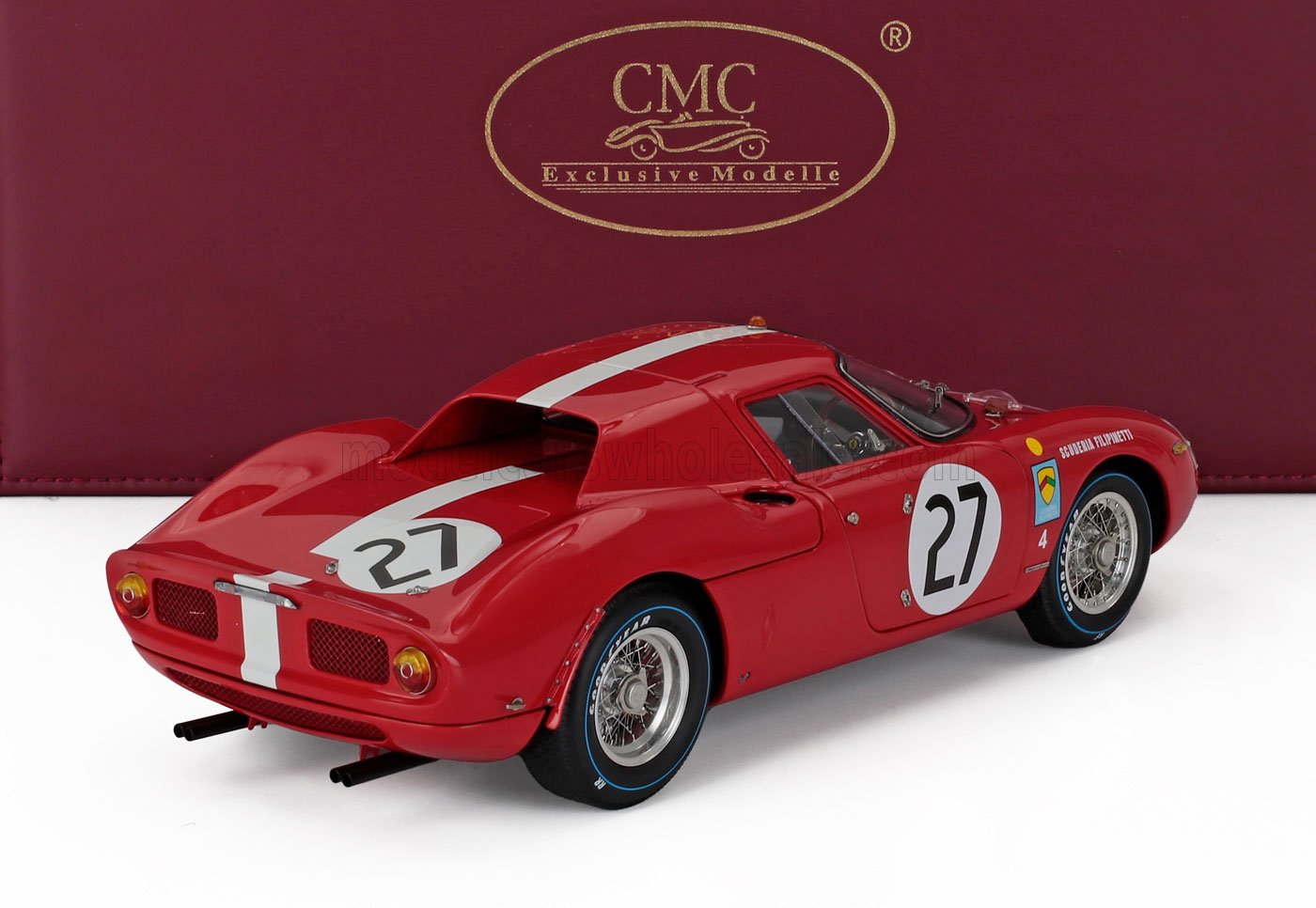 FERRARI - 250LM 3.3L V12 ch.s n6119 TEAM SCUDERIA FILIPINETTI N 27 6th LE MANS 1965 DIETER SPOERRY - ARMAND BOLLER - RED