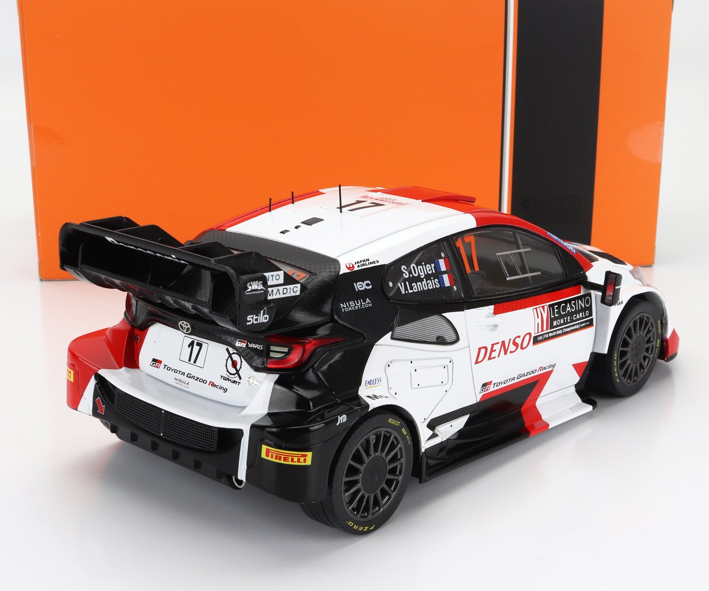 TOYOTA | YARIS GR HYBRID RALLY1 TEAM TOYOTA GAZOO RACING WRT N 17 WINNER RALLY MONTECARLO 2023 SEBASTIAN OGIER - VINCENT LANDAIS
