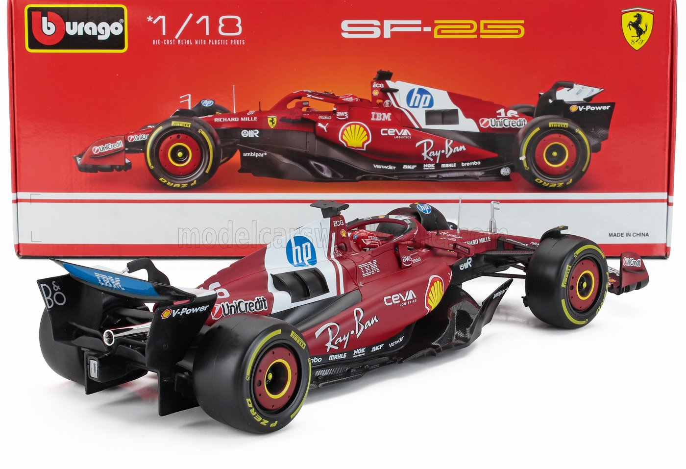 FERRARI - F1 SF-25 TEAM SCUDERIA FERRARI N 16 SEASON 2025 CHARLES LECLERC - RED