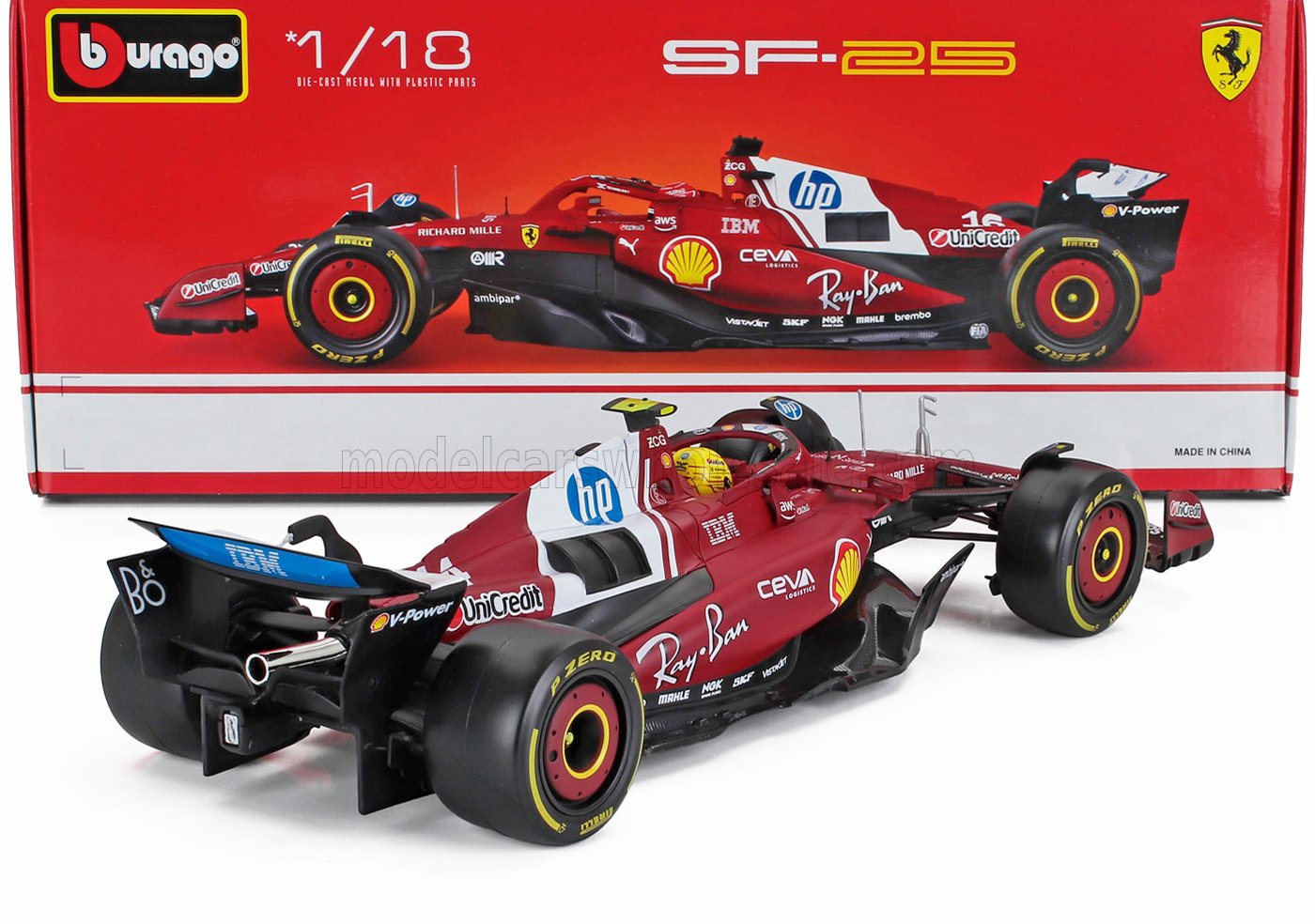 FERRARI - F1 SF-25 TEAM SCUDERIA FERRARI HP N 44 SEASON 2025 LEWIS HAMILTON - RED