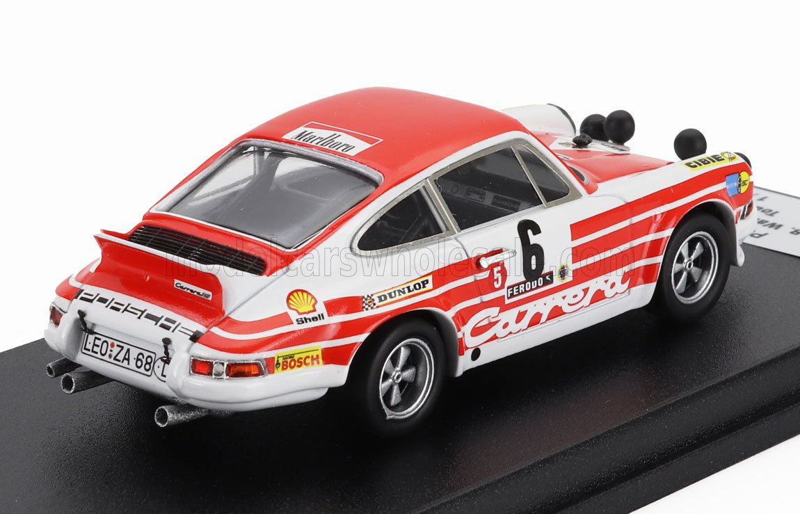 PORSCHE - 911 CARRERA RS COUPE (night version) N 6 RALLY TOUR DE CORSE 1972 BJORN WALDEGAARD - HANS THORSZELIUS - WHITE RED