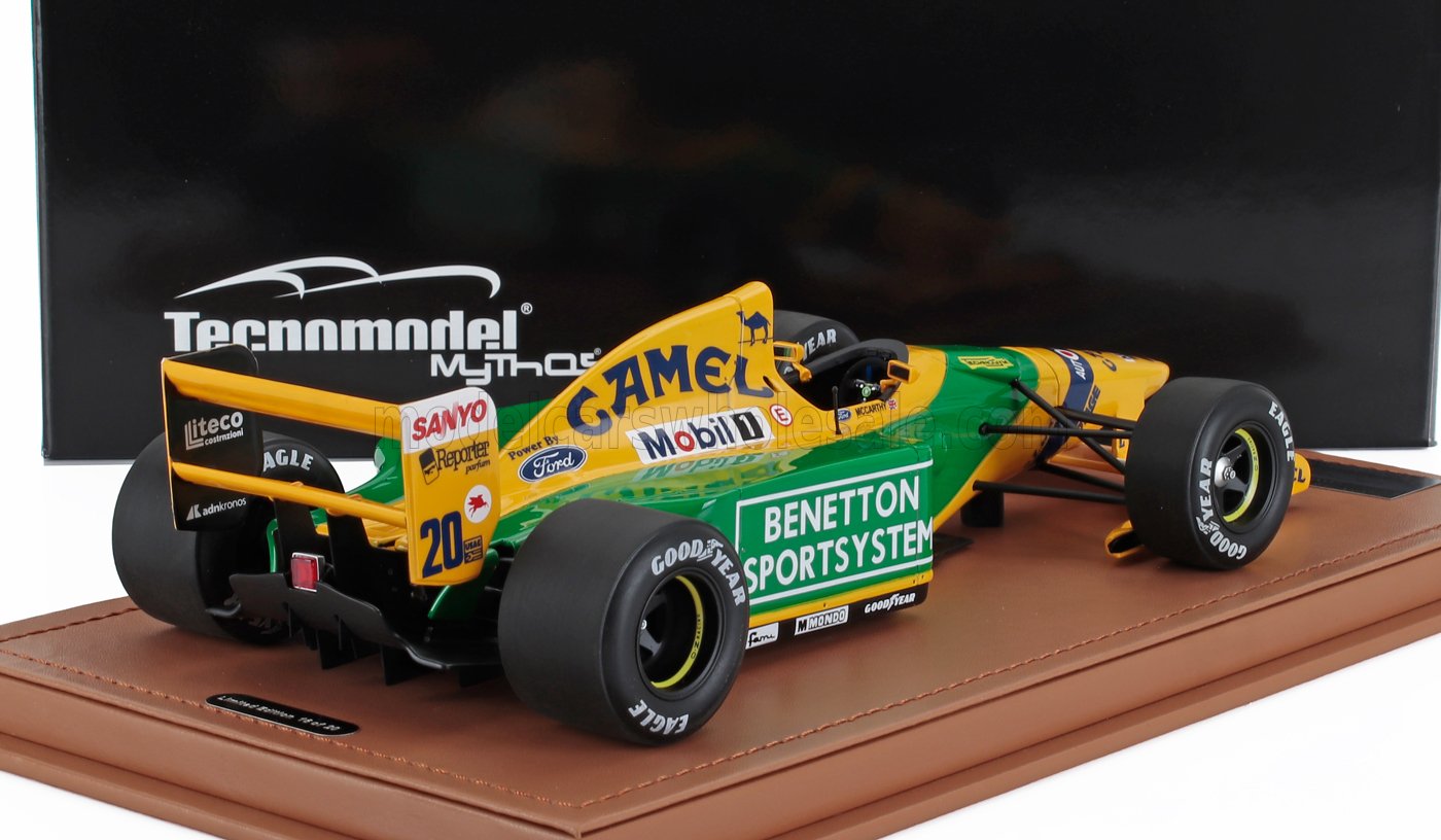 BENETTON - F1 B192 FORD N 20 SILVERSTONE TEST CAR SEASON 1992 PERRY McCARTHY - YELLOW GREEN