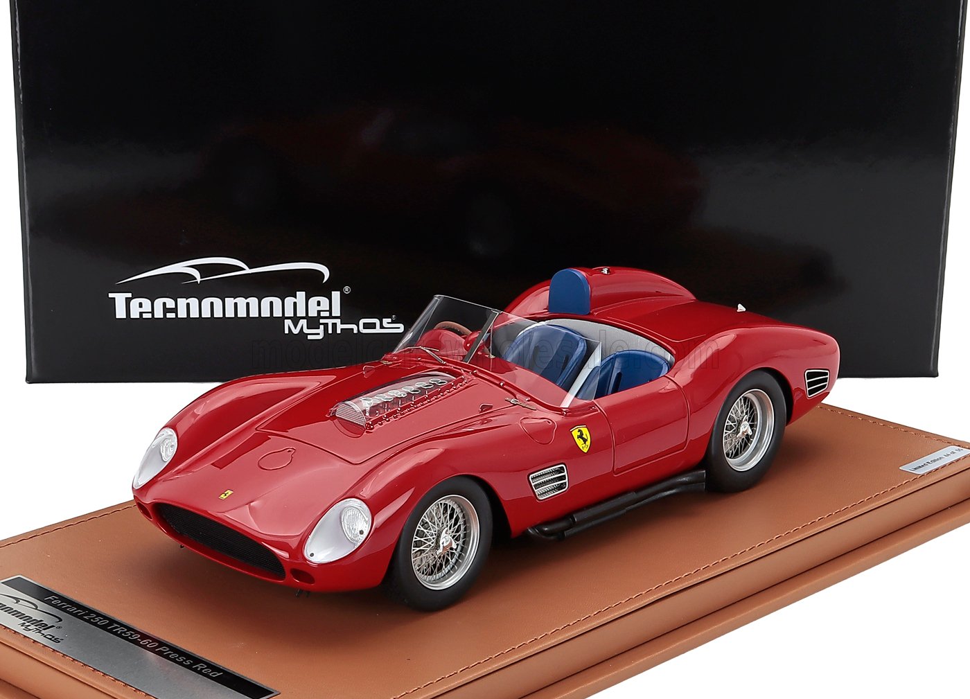 Ferrari 250TR Testarossa Spider 1957 – BBRC1855A échelle 1/18, Rouge, Vitrine