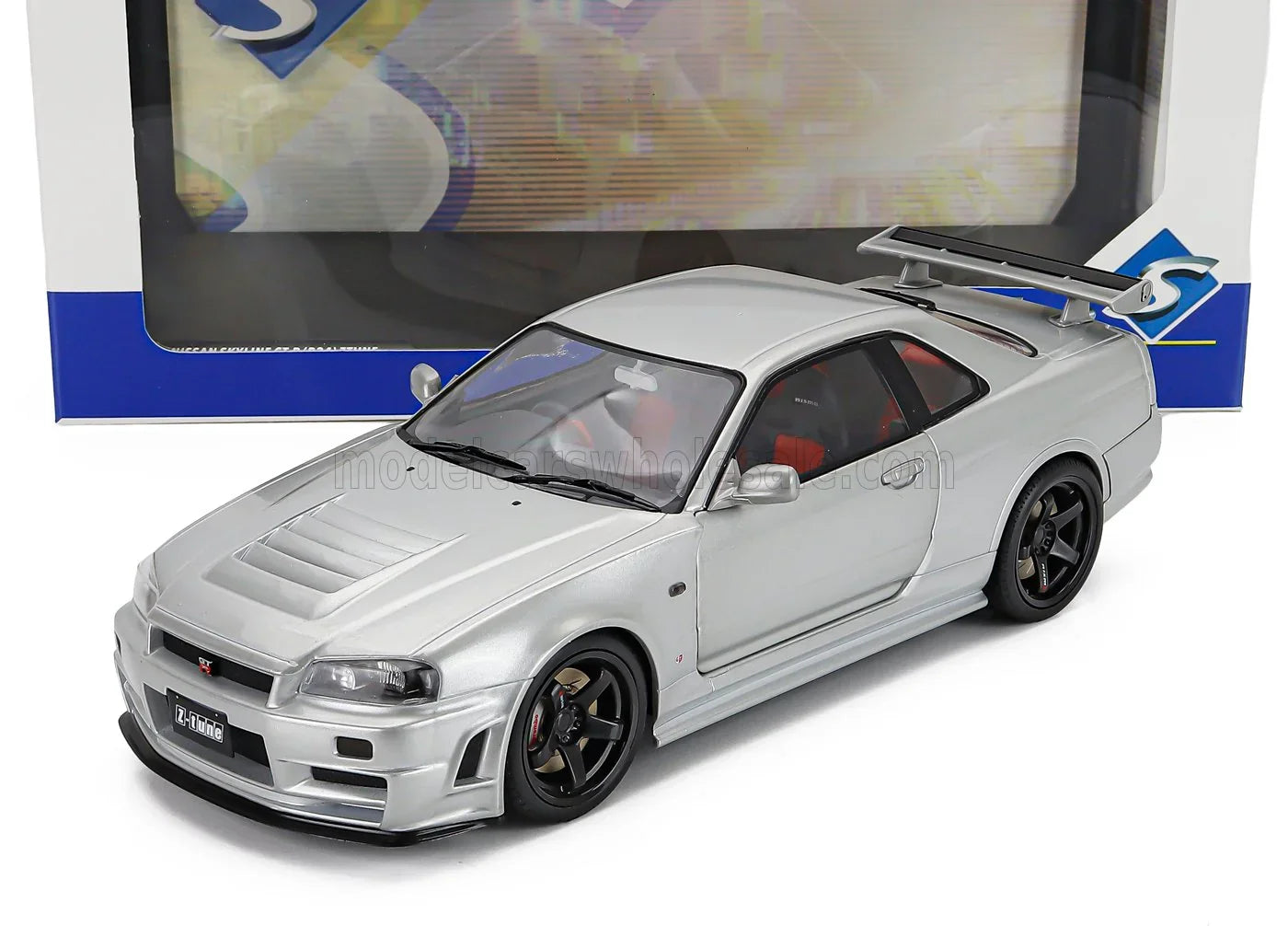NISSAN - SKYLINE GT-R (R34) Z-TUNE 1999 - SILVER - Scale Model