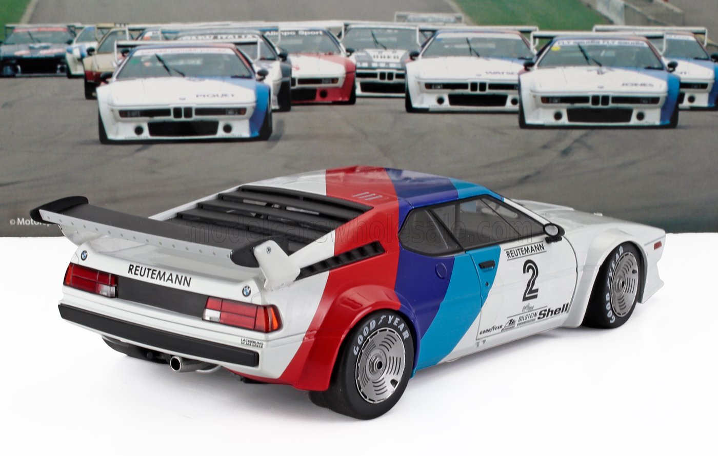 BMW - M1 M88 3.5L TEAM BMW MOTORSPORT N 2 PROCAR SERIES 1979 CARLOS REUTEMANN - WHITE BLUE RED