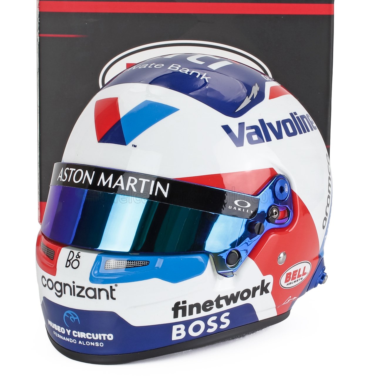 bell alonso helmet - FERNANDO TEAM ASTON MARTIN ARAMCO COGNIZANT N 14 MONACO GP 2024 - WHITE BLUE RED Color:SF Pearl White $159.95 AFX FX39 Hero Kanken Mini Homologated to the Snell/FIA
