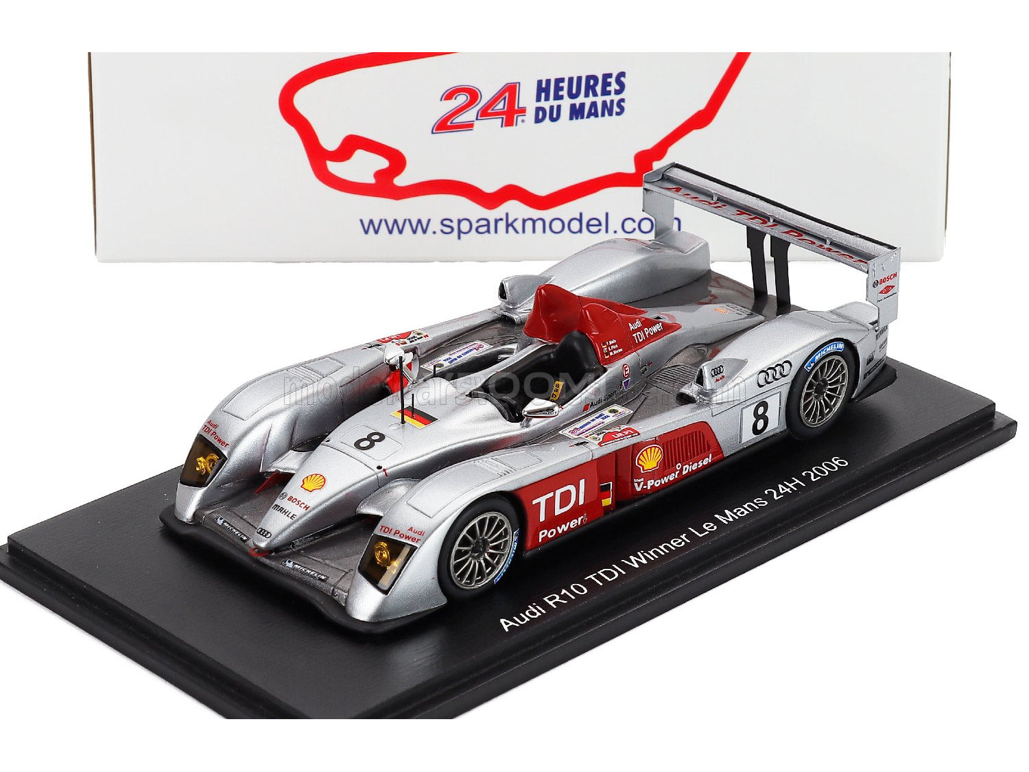 OneOwn アウディ R10 TDI ル・マン2006 優勝車 1/18 AUDI - R10 TDI 5.5L TURBO V12 TEAM AUDI SPORT JOEST N 8 WINNER 24h