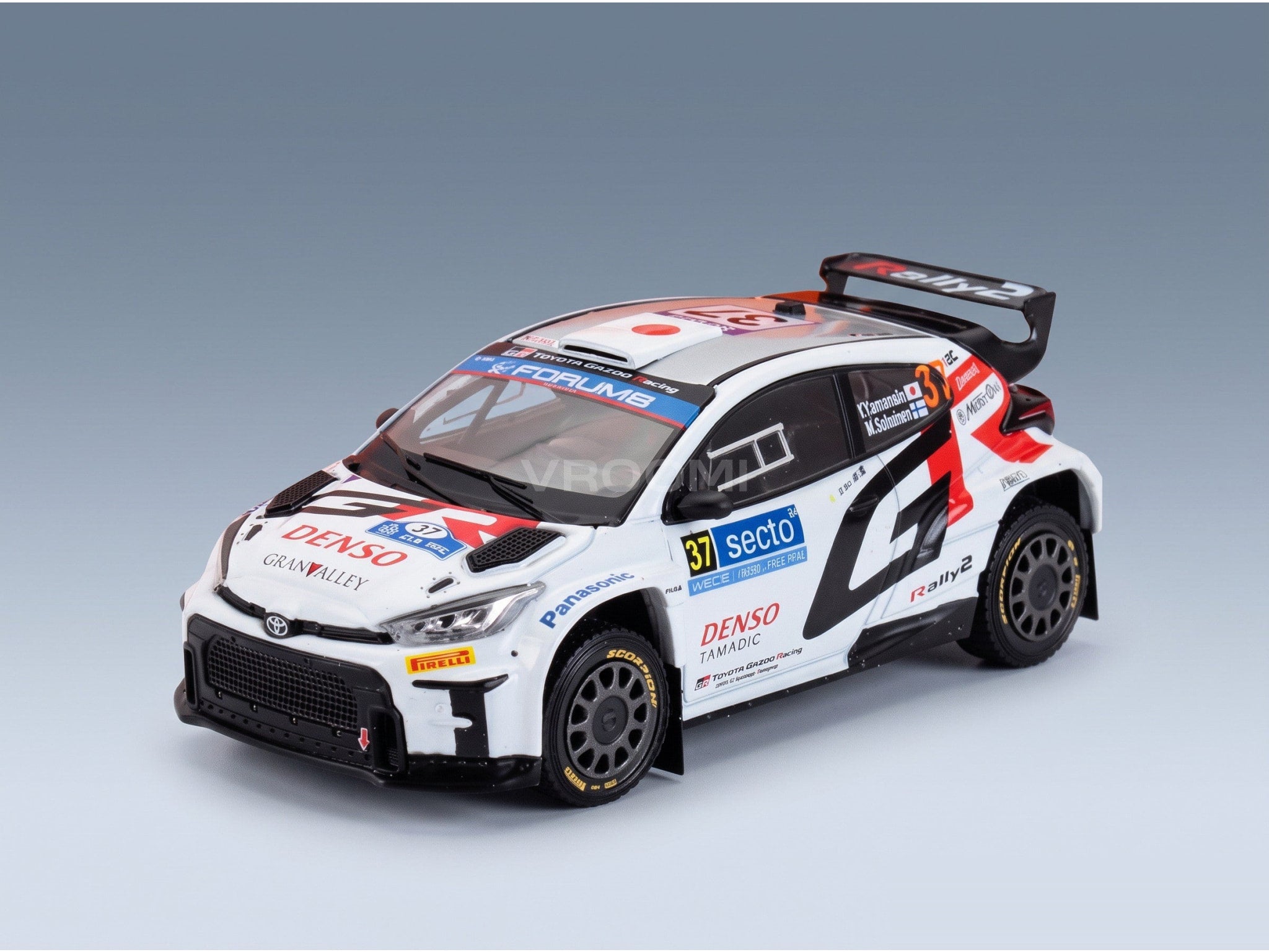Toyota GR Yaris Rally1 No.37 Yamamoto 2024 scale model 1:43
