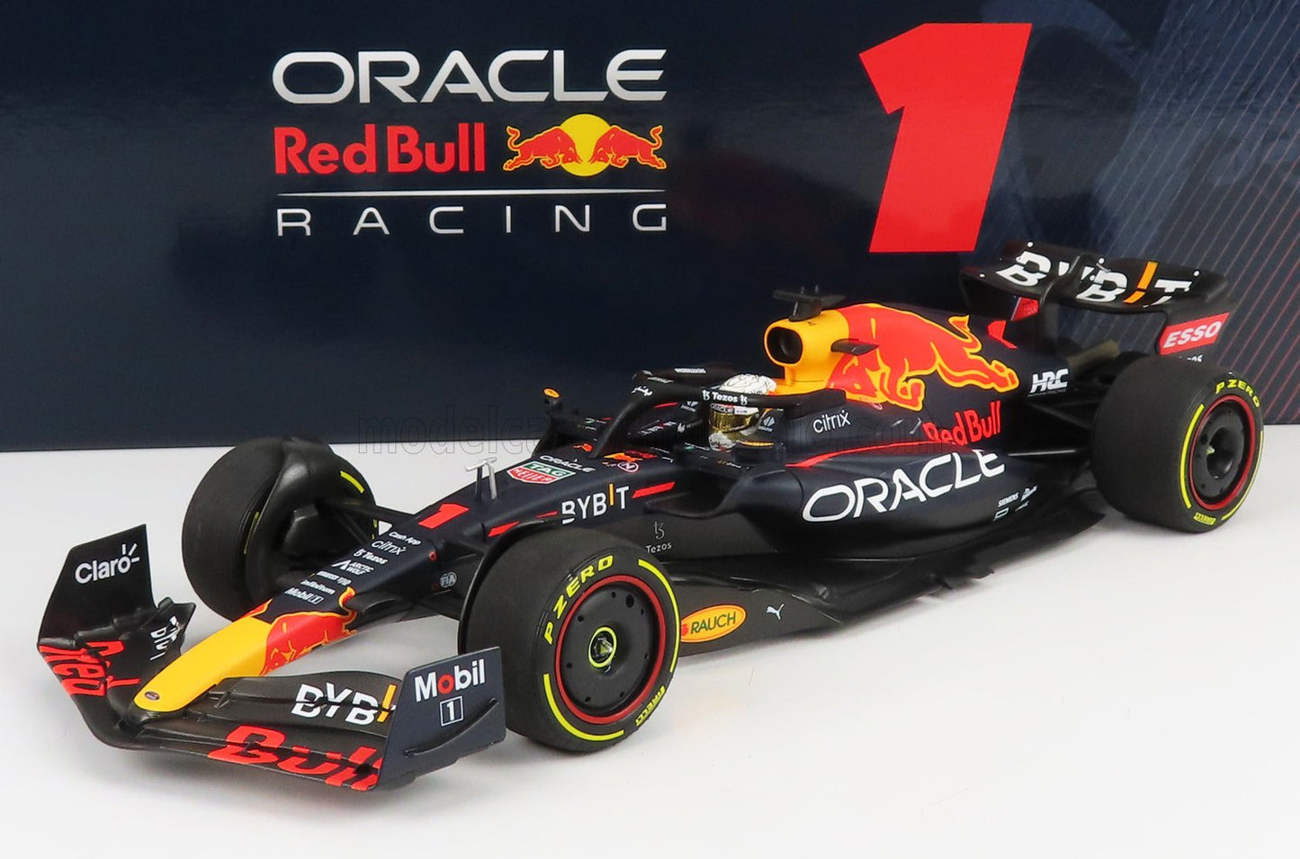 RED BULL - F1 RB18 EQUIPO ORACLE RED BULL RACING N 1 GANADOR ARABIA SAUDÍ GP CAMPEÓN DEL MUNDO 2022 MAX VERSTAPPEN - AZUL MATE AMARILLO ROJO