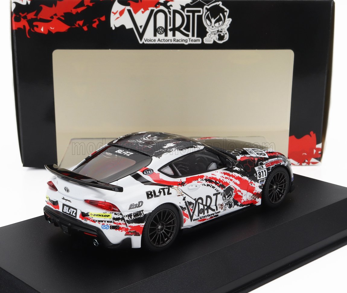 TOYOTA - SUPRA GR COUPE VART N 811 RACING 2022 - NEGRO BLANCO ROJO