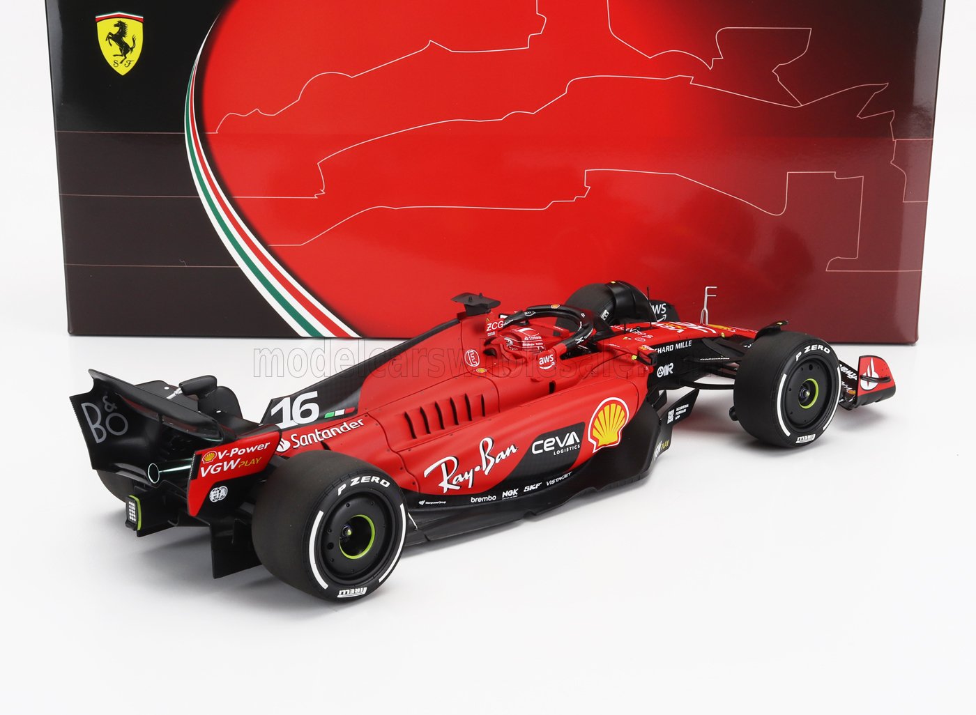 FERRARI | F1 SF-23 TEAM SCUDERIA FERRARI N 16 4º GP SINGAPUR 2023 CHARLES LECLERC