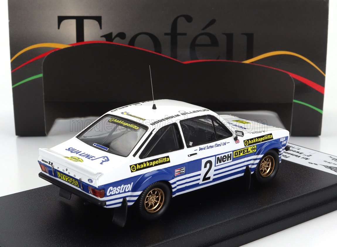 FORD INGLATERRA | ESCORT MKII (versión nocturna) N 2 2º RALLY SUECIA 1982 ARI VATANEN - TERRY HARRYMAN