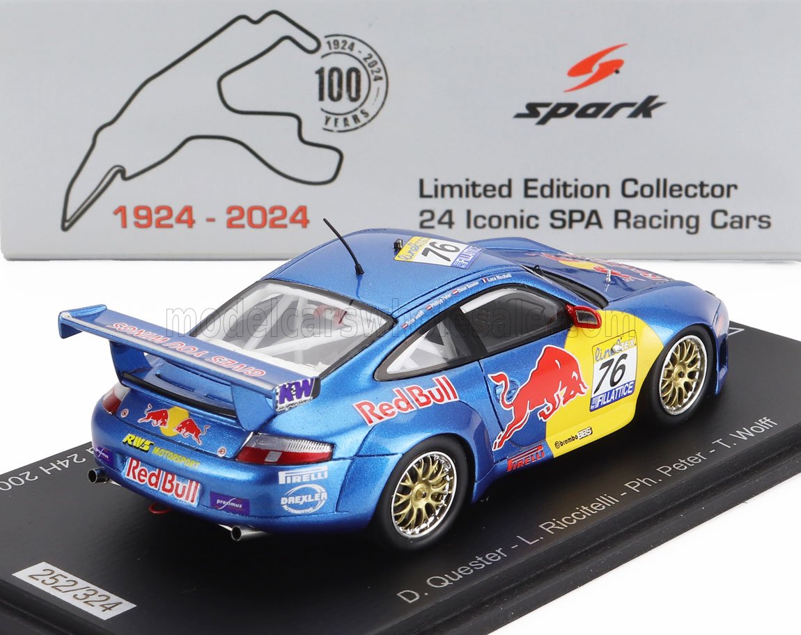 PORSCHE | 911 996 GT3 R TEAM RWS MOTORSPORT N 76 24h SPA 2002 LUCA RICCITELLI - DIETER QUESTER - PHILIPP PETER - TOTO WOLFF