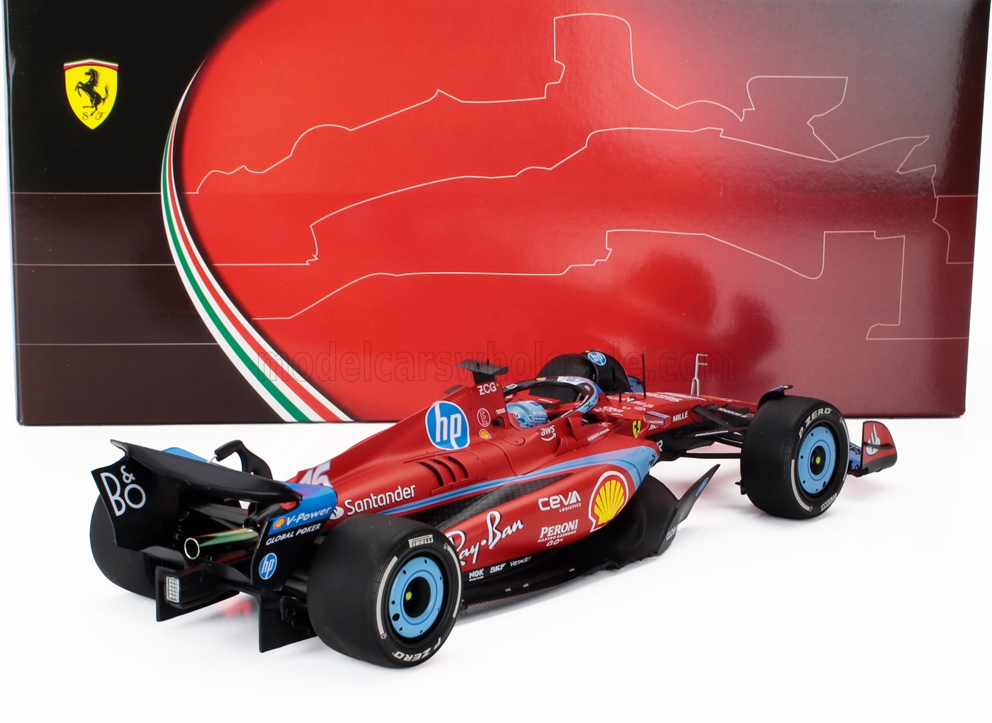 FERRARI | F1 SF-24 TEAM SCUDERIA FERRARI N 16 3º GP MIAMI 2024 CHARLES LECLERC - POLIFOAM PACKAGING