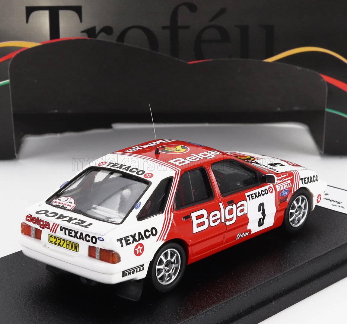 FORD INGLATERRA | SIERRA XR 4x4 TEAM BELGA N 3 BOUCLES DE SPA 1988 ROBERT DROOGMANS - RONNY JOOSTEN