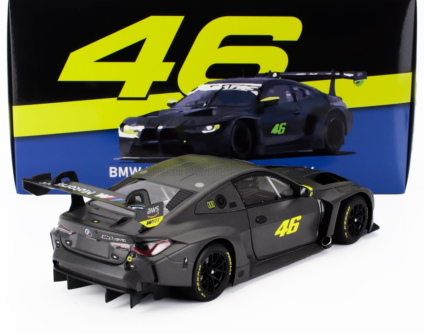 BMW - SERIE 4 M4 GT3 TEAM WRT N 46 TEST MISANO MARZO 2024 VALENTINO ROSSI - GRIS MATE