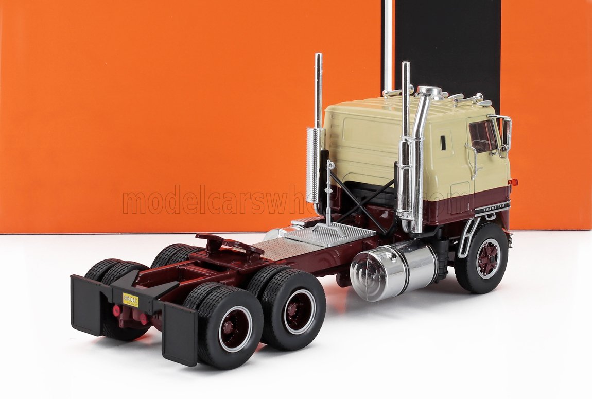 INTERNATIONAL TRANSTAR - COE TRACTOR CAMION 3-ASSI 1965 - BEIGE MARRON