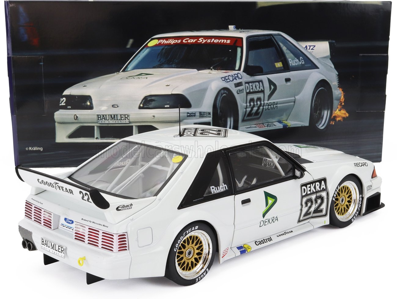 FORD USA - MUSTANG 5.0 N 22 DTM SEASON 1994 GERD RUCH - BLANC