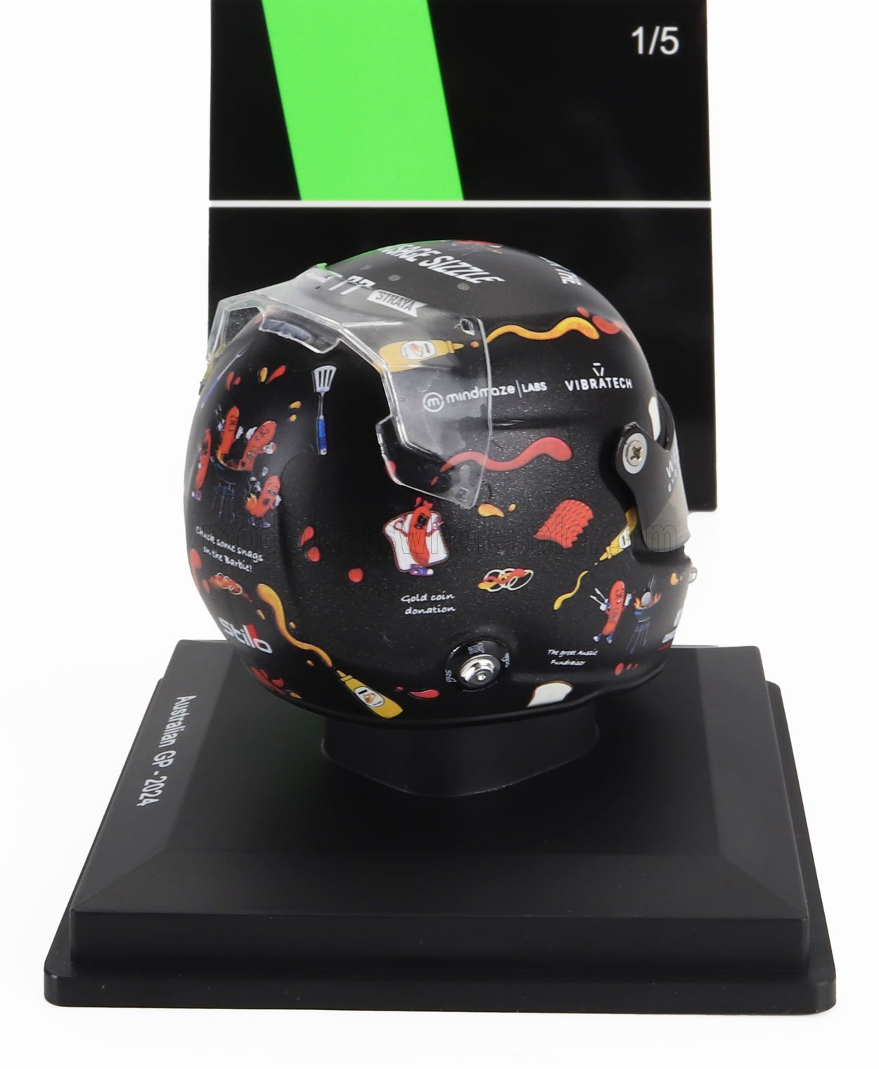 BELL HELMET | CASCO HELMET F1 VALTTERI BOTTAS TEAM STAKE KICK SAUBER N 77 AUSTRALIAN GP 2024