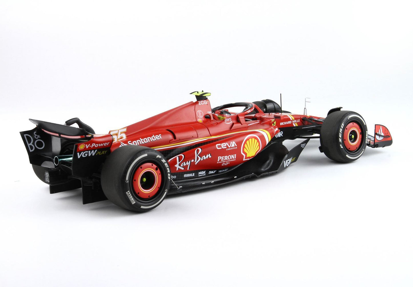 FERRARI SF24 AUSTRALIAN GP 2024 DIECAST - POLIFOAM PACKAGING CARLOS SAINZ VINCITORE - Vroomi