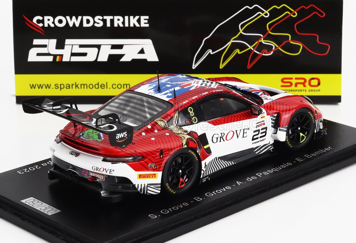 PORSCHE | 911 992 GT3 R TEAM GROVE RACING N 23 24h SPA 2023 S.GROVE - B.GROVE - A.DE PASQUALE - E.BAMBER