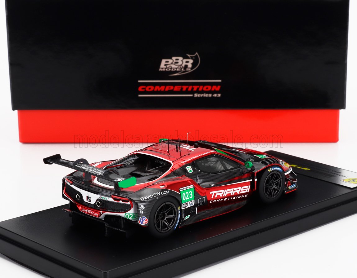 FERRARI | 296 GT3 3.0L TWIN TURBO V6 TEAM TRIARSI COMPETIZIONE N 023 24h DAYTONA 2023 ANDREA BERTOLINI - ALESSIO ROVERA - CHARLIE SCARDINA - ONOFRIO TRIARSI