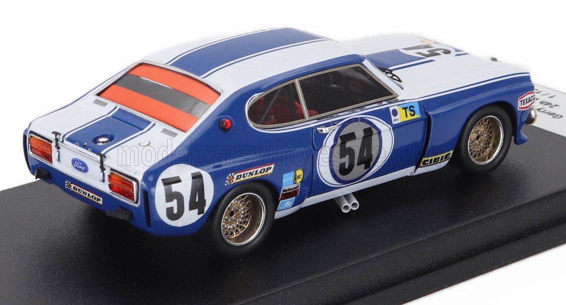 FORD INGHILTERRA - CAPRI 2600 LV 3.0L V6 N 54 24h LE MANS 1973 GERRY BIRREL - HANS HEYER - BIANCO BLU
