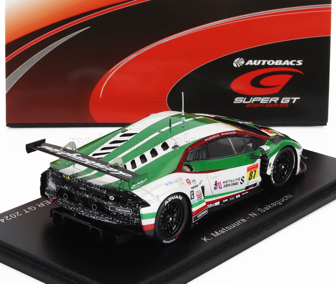 LAMBORGHINI | LAMBORGHINI GT3 TEAM JLOC N 87 GT300 CLASSE SUPER GT 2024 KOSUKE MATSUURA - NATSU SAKAGUCHI - Vroomi