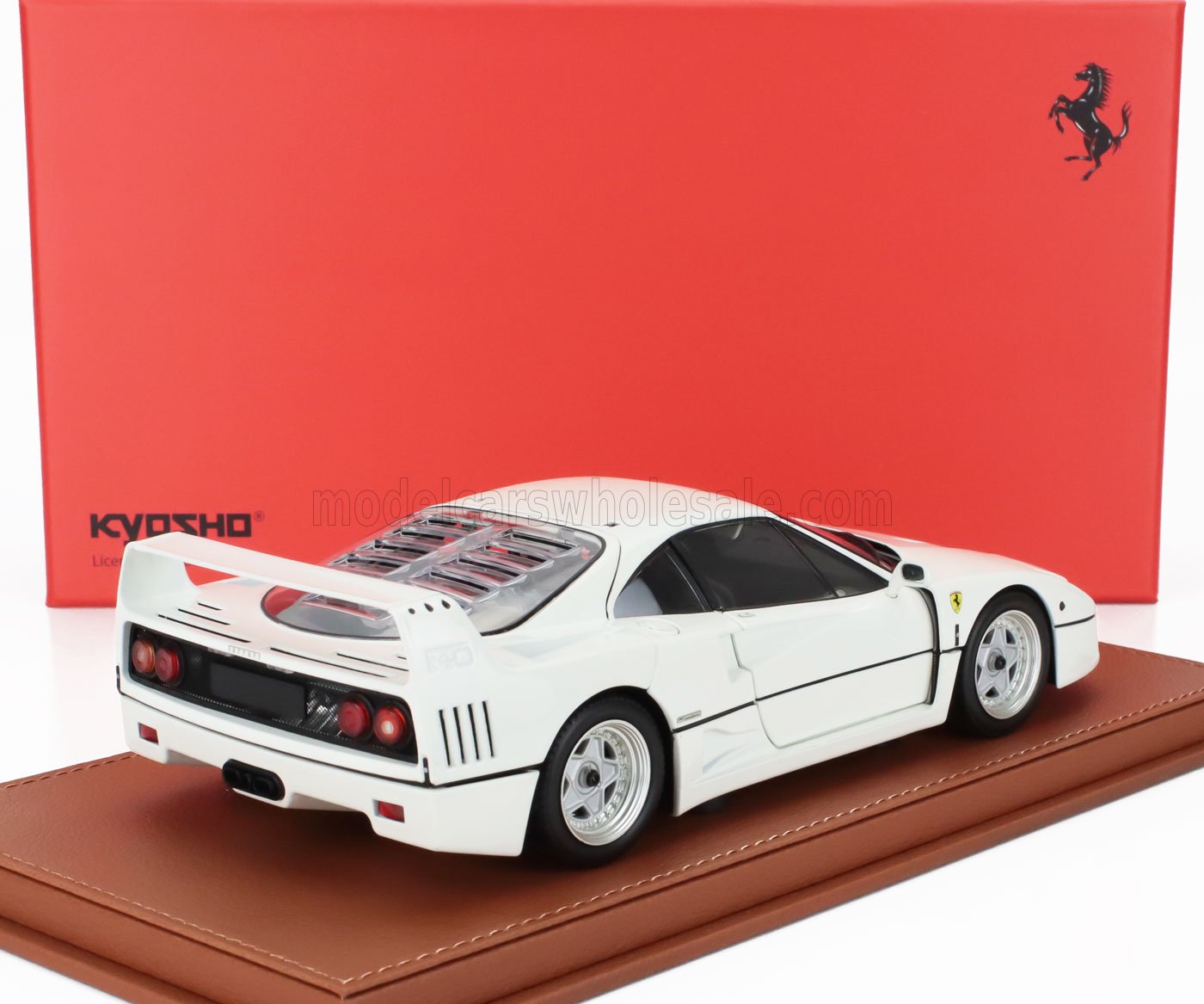 FERRARI - F40 1987 - CON VETRINA - CON VETRINA - BIANCO AVUS - BIANCO