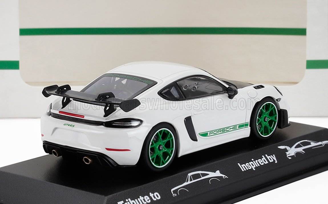 PORSCHE - 718 CAYMAN GT4 RS (TRIBUTO 982) COUPÉ 2023 - BIANCO VERDE