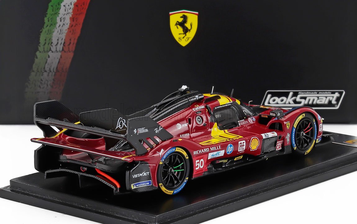 FERRARI - 499P 3.0L TURBO V6 TEAM FERRARI AF CORSE N 50 24h LE MANS 2025 ANTONIO FUOCO - MIGUEL MOLINA - NICKLAS NIELSEN - ROSSO GIALLO NERO