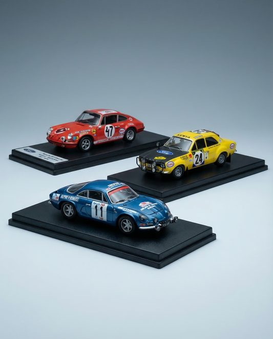 Modelos de carros de rali em escala 1:43 da Trofeu: a referência para as etapas históricas