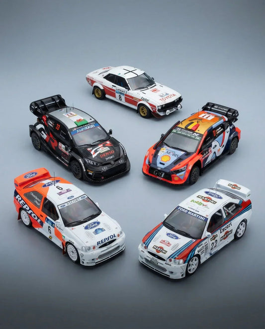 Colección de maquetas de coches de rally famosos, ya disponible online para los aficionados