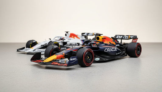 Modelo em escala do carro de Fórmula 1 Red Bull , réplica detalhada disponível na loja online da Vroomi