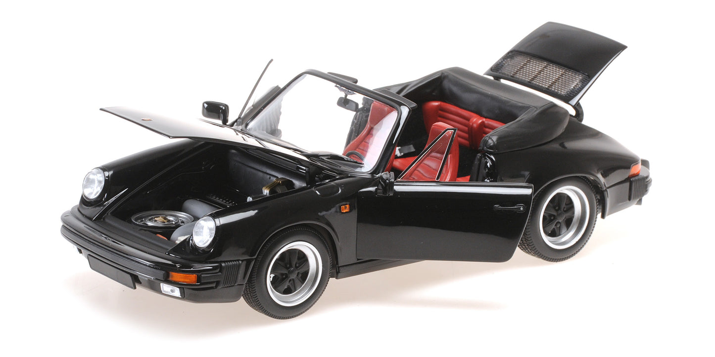 PORSCHE 911 CARRERA 3.2 CABRIOLET BLACK 1983