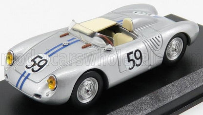 PORSCHE - 550RS SPIDER N 59 24h LE MANS 1958 SCHILLER - TOT - ARGENT - Vroomi