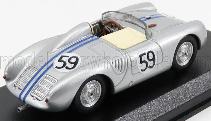 PORSCHE - 550RS SPIDER N 59 24h LE MANS 1958 SCHILLER - TOT - ARGENT - Vroomi