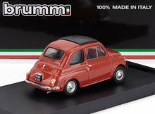 FIAT - 500F TETTO CHIUSO - CHIUSO 1965 - ROSSO MEDIO