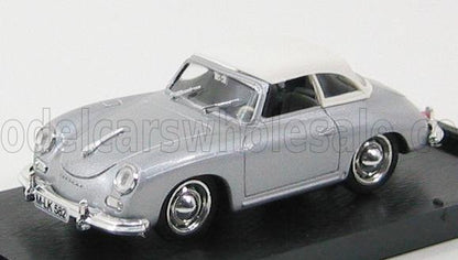 PORSCHE - 356 HARD TOP 1952 - SILVER Scale model car on Vroomi