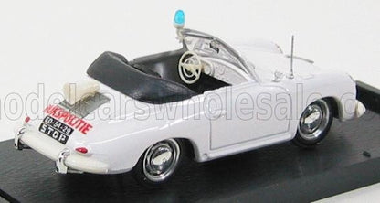 PORSCHE - 356 CABRIOLET POLICE OLANDESE 1952 - WHITE Scale model car on Vroomi