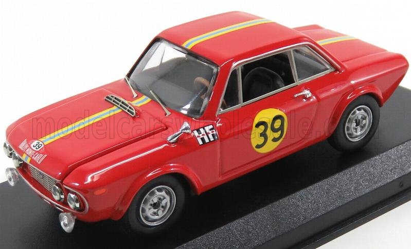 LANCIA - FULVIA COUPE 1.3HF N 39 2nd RALLY MONTECARLO 1967 ANDERSSON - DAVRNPORT - RED - Vroomi