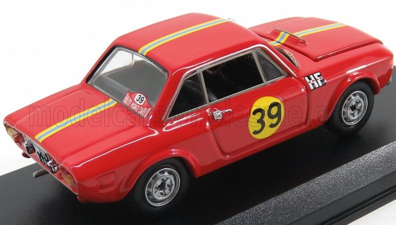 LANCIA - FULVIA COUPE 1.3HF N 39 2nd RALLY MONTECARLO 1967 ANDERSSON - DAVRNPORT - RED - Vroomi