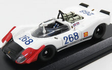 PORSCHE - 908/02 N 968 TARGA FLORIO 1969 REDMAN - ATTWOOD - BLANC ROUGE - Vroomi