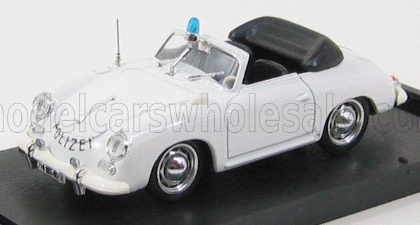 PORSCHE - 356 SPIDER OPEN POLICE SVIZZERA 1952 - WHITE Scale model car on Vroomi