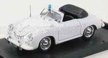 PORSCHE - 356 SPIDER OPEN POLICE SVIZZERA 1952 - WHITE Scale model car on Vroomi